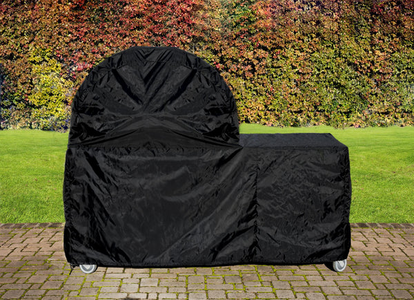 Telo Copri Forno Pizza con Tavolo Laterale 130 cm Impermeabile Alfa Nero sconto