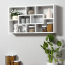 Mensola Soggiorno in Legno 8 Vani 85x14.5x47.5 cm 