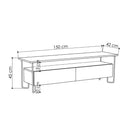 Porta Tv Cornea tortora due ante