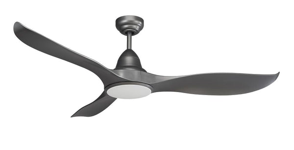 prezzo Ventilatore da Soffitto con 3 Pale e LED Ø132 cm 5 Velocità Martec Wave Nero