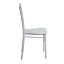Sedia 40x43xh90 cm in Resina Chiavari Bianco
