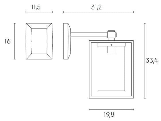 Applique in Basso da Esterno E27 in Alluminio Sovil Bianco