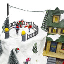 Villaggio Natalizio Innevato 37x16x18 cm con Luci Suoni e Movimento