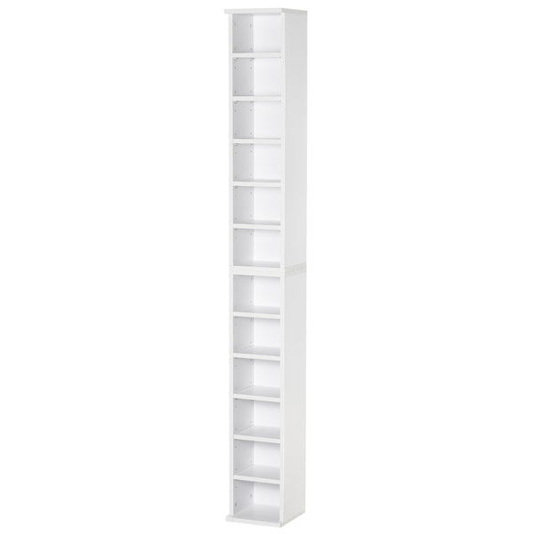 Set 2 Librerie Scaffale porta CD e DVD 21x22,5x88,5 cm a 12 Ripiani Totali per 204 CD prezzo
