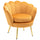 Poltrona Imbottita da Camera 75x63x73 cm in Velluto Giallo