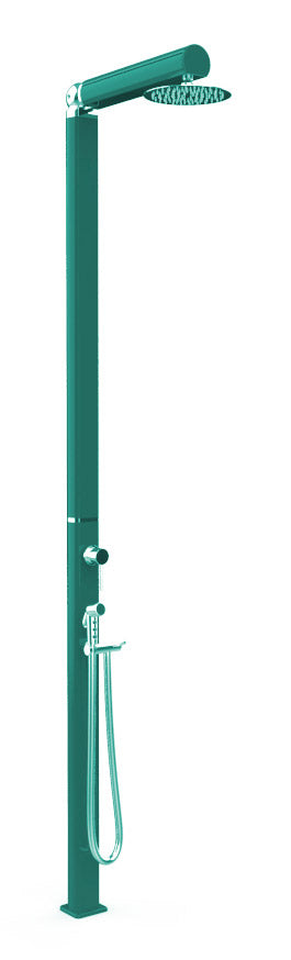 Doccia da Giardino Miscelatore Soffione e Doccetta Mobile Quick Ottanio Lucido Metallizzato online