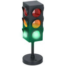Lampada da Tavolo 10x27 cm Mini Semaforo Giocattolo con Luci a Batteria 