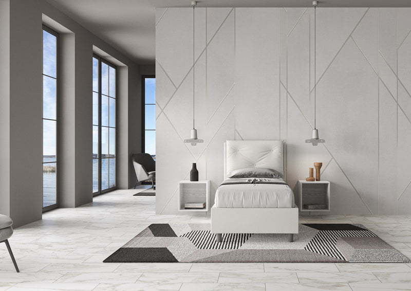 Letto Singolo Appia Bianco Varie Misure