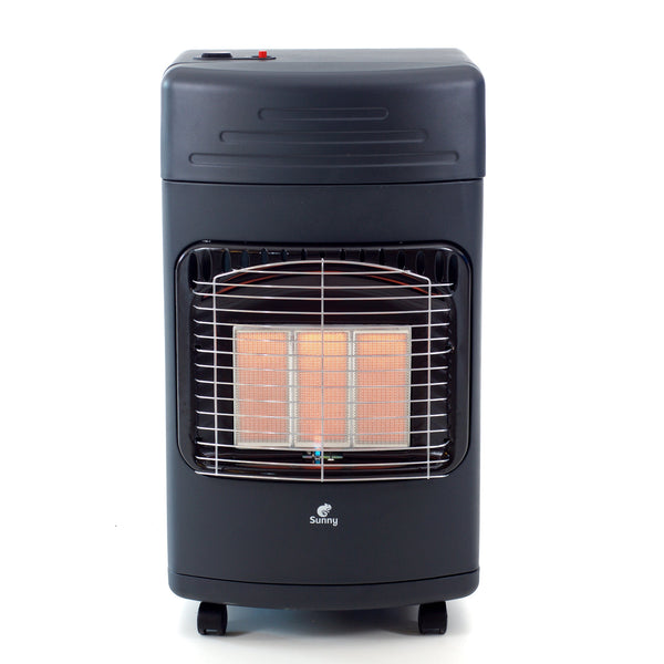sconto Stufa a Gas Gpl Nera da Interno Infrarossi Alloggio Bombola 15Kg