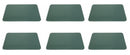 Set 6 Tovagliette 45x30x0,2 cm in Pvc Villa d'Este Home Tivoli Texas Verdi