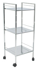 Carrello 3 Ripiani in Metallo con Ruote Adami Cromato