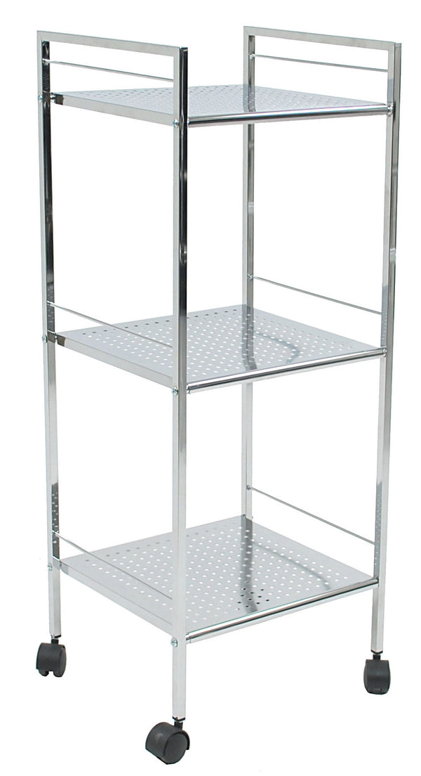 Carrello 3 Ripiani in Metallo con Ruote Adami Cromato prezzo