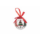 Set 14 Palle di Natale Ø7,5 cm in Polyfoam con Box Fiocchi e Alberi