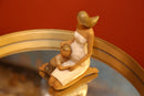 Donna Wood Incinta 8x7x11,5 cm in Poliresina