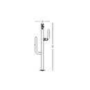 Fontana a Colonna Rubinetto Doppio in Ottone e Porta Tubo Arizona Belfer 42/ARZ Viola