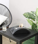 Camino a Bioetanolo da Tavolo 21x23 cm Vannini Rocky Nero