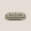 Divano 2 Posti 178x88x93 cm in Tessuto Panna