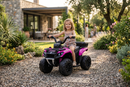 Quad Elettrico per Bambini Safari 6V con Bauletto Posteriore Rosa