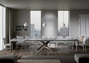 Tavolo Allungabile 200-460x90x77 cm Volantis Cemento Telaio 4C 