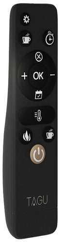 Camino Elettrico da Pavimento Effetto Fiamma 1500W Tagu Larsen Grigio Scuro