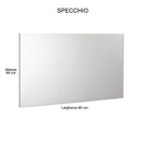 Mobile da Bagno Sospeso con Colonna Mazzoni Maiorca Plus Grigio Frassinato