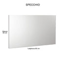 Mobile da Bagno Sospeso con Colonna Mazzoni Maiorca Light Grigio Cemento