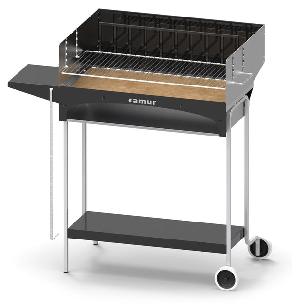 Barbecue a Carbone Carbonella e Legno con Griglia Inox Famur BK 5 sconto