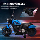 Moto Elettrica per Bambini 6V Blu e Nero