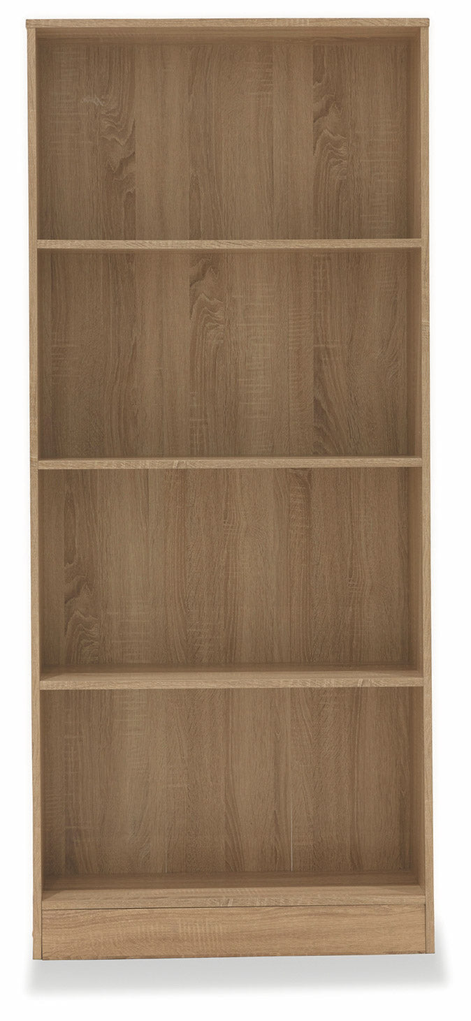Libreria 4 Ripiani 73x24x170 cm in MDF Soriani Marrone Rovere