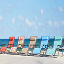 Sedia Sdraio Zero Gravity Reclinabile Pieghevole Rosso