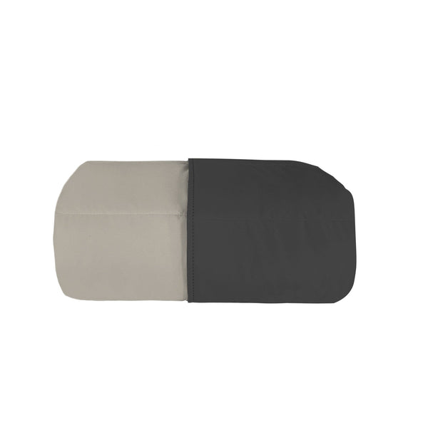 prezzo Trapuntino Double Face Estivo 100gr Tinta Unita in Microfibra Fumo/Grigio Chiaro Varie Misure