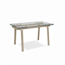Tavolo Allungabile 140/200x80x76 cm in Vetro Temperato Tommy Trasparente