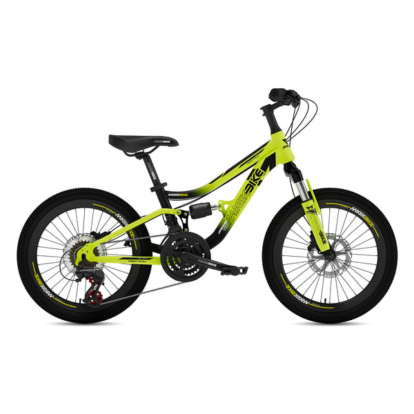 Bicicletta per Bambini Mountain Bike 20" Twenty Full 20 Cambio Shimano 21V Telaio in Acciaio Verde prezzo