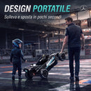 Go-Kart Elettrico Mercedes-AMG PETRONAS F1 123x66x39 cm con Licenza Telecomando Sospensioni Posteriori e Avvio Morbido in PP      