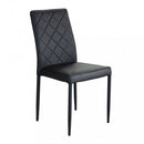 Sedia Blossom 41x50x91 h cm in Similpelle Nero