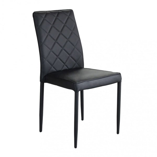 Sedia Blossom 41x50x91 h cm in Similpelle Nero online