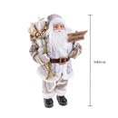 Babbo Natale con Sacco Doni H80 cm Champagne