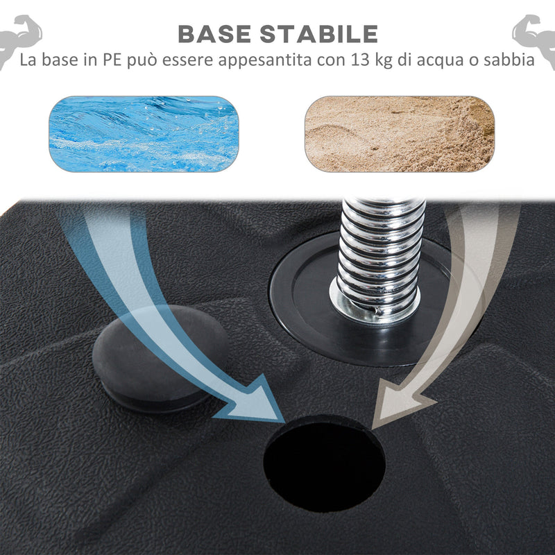 HOMCOM Punching Ball Con Guantoni E Base Riempibile, Altezza Regolabile 126-144 Cm, In Finta Pelle E Acciaio, Per Boxe E Arti Marziali