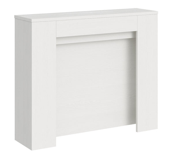 online Consolle Allungabile 90x25/211 cm Pannelli in Nobilitato Kiba Bianco Frassino