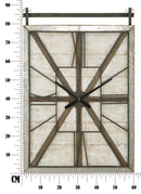 Orologio da Muro West 60x4x89 cm Legno di Abete e MDF e in Ferro