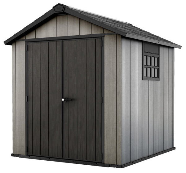 Casetta da Giardino Porta Attrezzi 229x223,5x242 cmin Duotech Keter Oakland 757 Grigia sconto