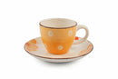 Set 6 Tazzine Caffè con Piattino in Gres 50 ml Villa d'Este Home Tivoli Margarita
