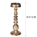 Candeliere in Metallo Altezza 31 cm Oro