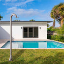 Doccia da Giardino ad Acqua Fredda in Acciaio Inox Soffione Rotondo Sined Luna TMP  