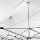 Gazebo Richiudibile Pieghevole 3x4,5m in Acciaio e PVC Impermeabile Bianco