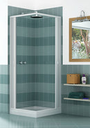 Box Doccia 2 Ante a Soffietto Apertura Angolare In PVC H185 Caldoni Manen