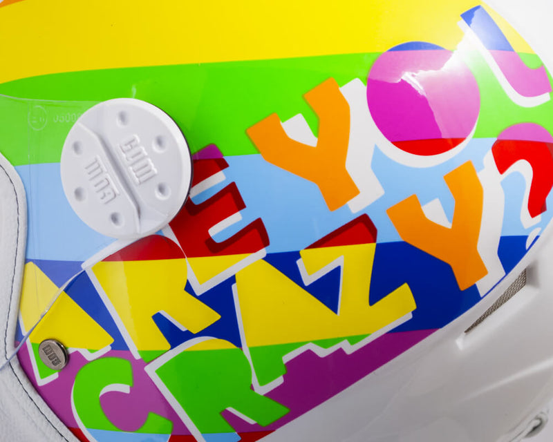 Casco Demi-Jet per Bambini Visiera Sagomata CGM Sport 205G Bianco