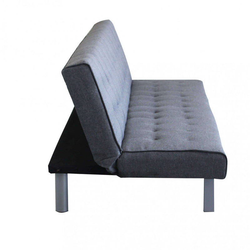 Divano Letto Barry 178x80x71 cm in Tessuto Grigio scuro