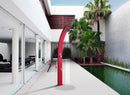 Doccia da Esterno Giardino Miscelatore e Lavapiedi Arkema Spring Fascia Inox Blu