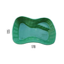 Laghetto Artificiale da Giardino 178x125x45 cm in Polietilene 610 Litri Verde